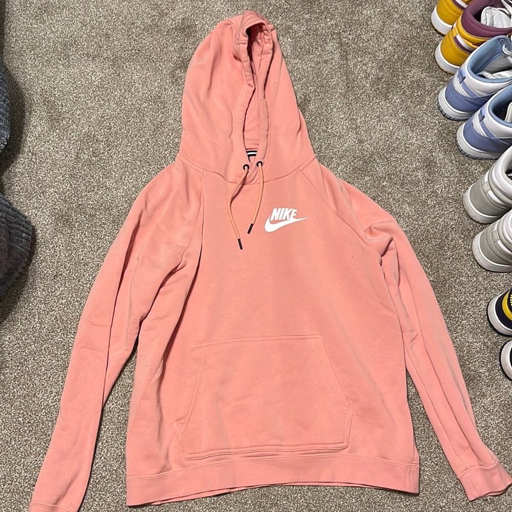 Nike salmon colored hoodie